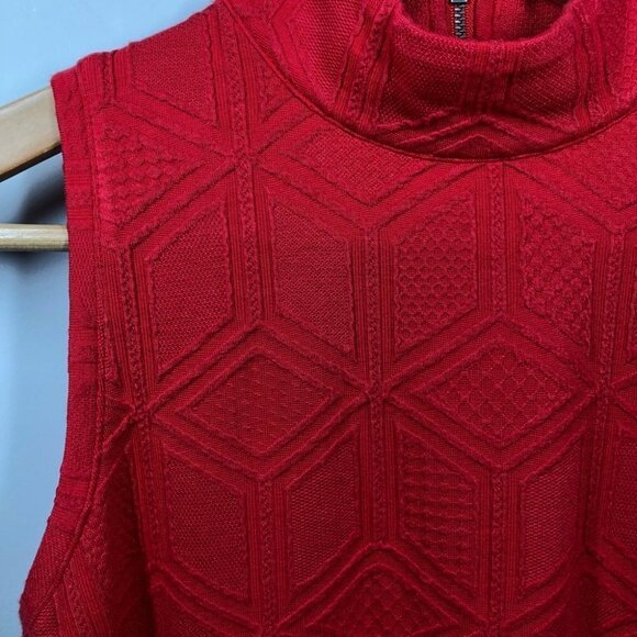 ANTHROPOLOGIE Postmark Poppy Red Texture Tank Size XS NWT - Picture 4 of 7